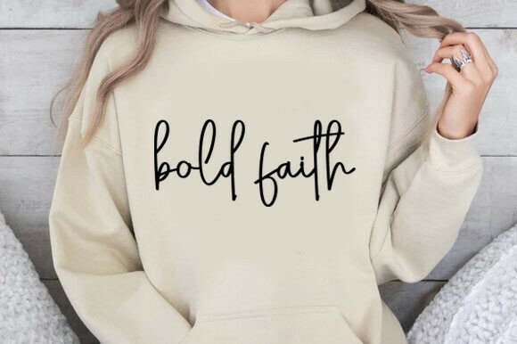 Bold Faith SVG PNG: Christian Graphics for T-Shirt Designs
