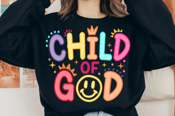 Child of God SVG PNG: A Heartfelt Graphic for Christian T-Shirt Designs & Handmade Crafts