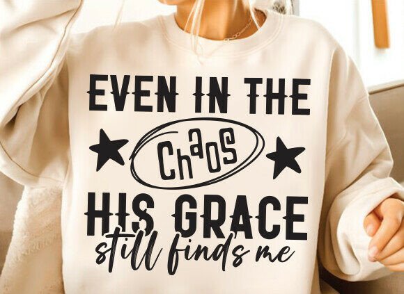 Christian PNG, His Grace Finds Me PNG: A Visual Asset for Faith-Based T-Shirt Designs & Blog Graphics