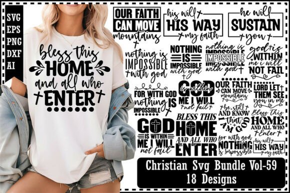 Christian Svg Bundle Vol-59: T-Shirt Graphics That Elevate Brand Visuals