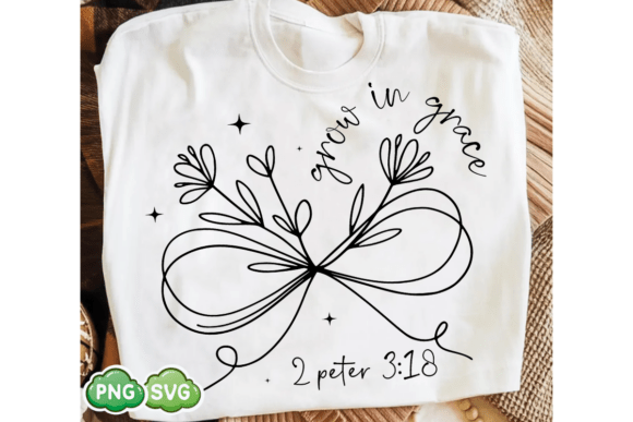 Grow in Grace SVG, Floral Christian Bow – A Closer Look for Digital Sellers