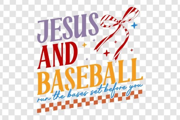 Jesus and Baseball Run the Bases Set Bef: Graphics for T-Shirt Designs That Speak Volumes