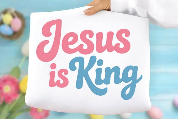 Jesus Christian Png, Jesus is King Png – A Faith-Forward Graphic for T-Shirt Designs and Branding