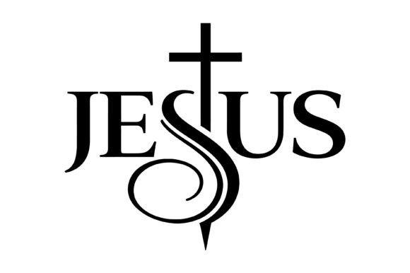 Jesus Cross Typography SVG for Graphics & T-Shirt Designs That Speak Faith