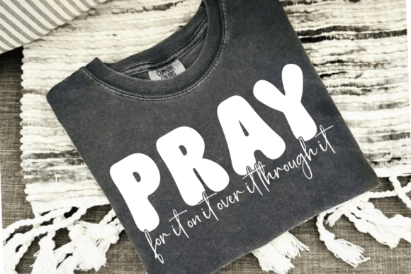 Minimal Christian Flower Quote PNG, Faith: A Clean Graphic Design Asset for T-Shirt Designs and Content Visuals