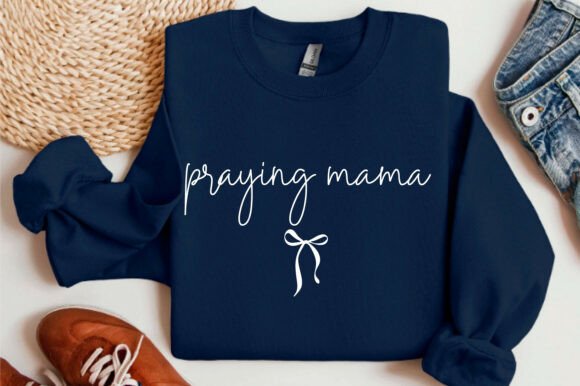 Praying Mama PNG & Christian Mom SVG Graphics for T-Shirt Designs